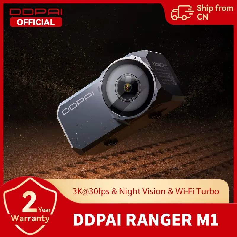 Câmera Veicular DDPAI Ranger M1 à Prova d'Água IP67