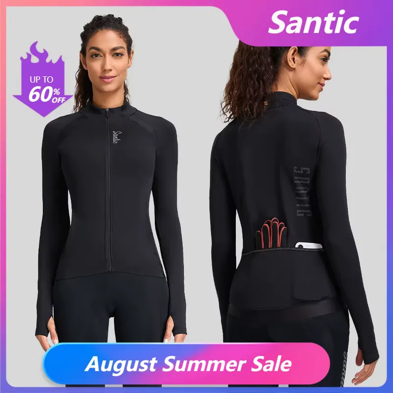Santic Camisa Ciclismo Feminina Manga Longa Térmica