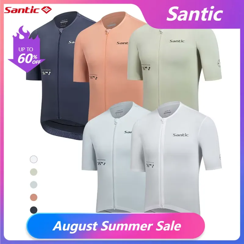 Santic Camisa Ciclismo Masculina Manga Curta Profissional