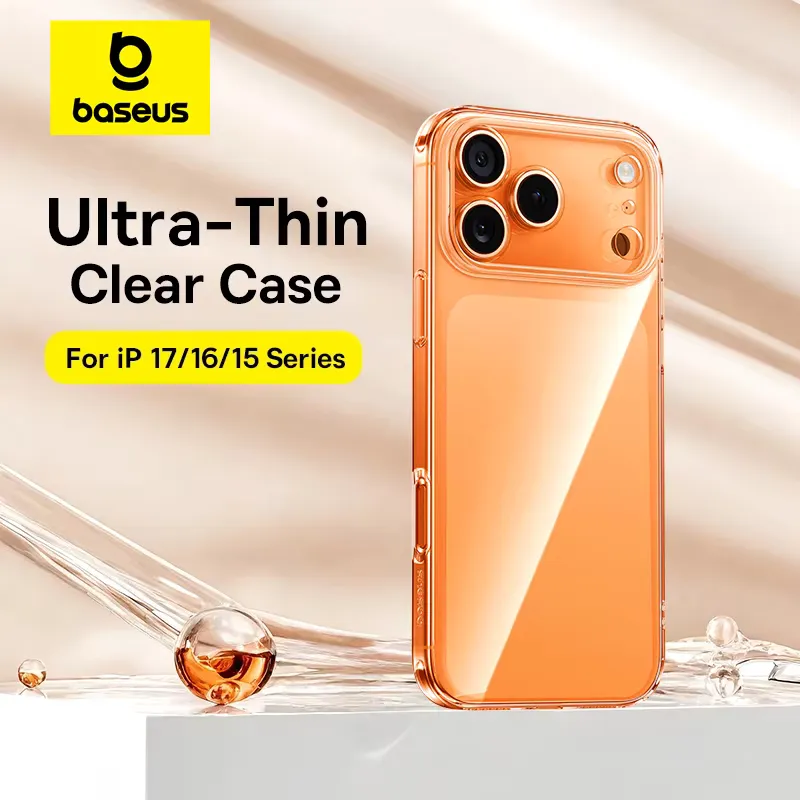 Baseus Capa Transparente iPhone 17 Pro Max - TPU Anti-queda