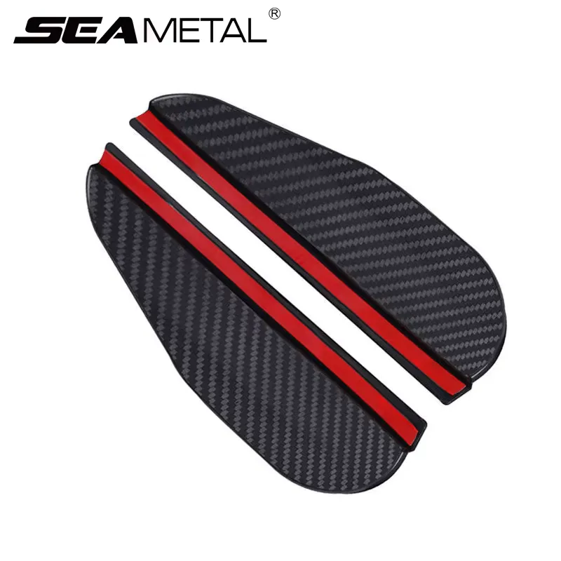 SEAMETAL Capa Retrovisor Chuva Fibra Carbono Universal