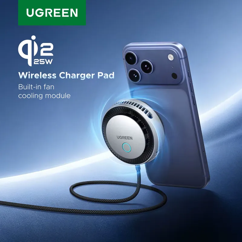 Ugreen MagFlow Pro Carregador Magnético Sem Fio 25W