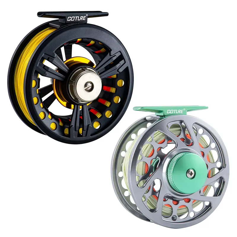Goture Carretel de Pesca com Mosca Pré-carregado 5/6wt