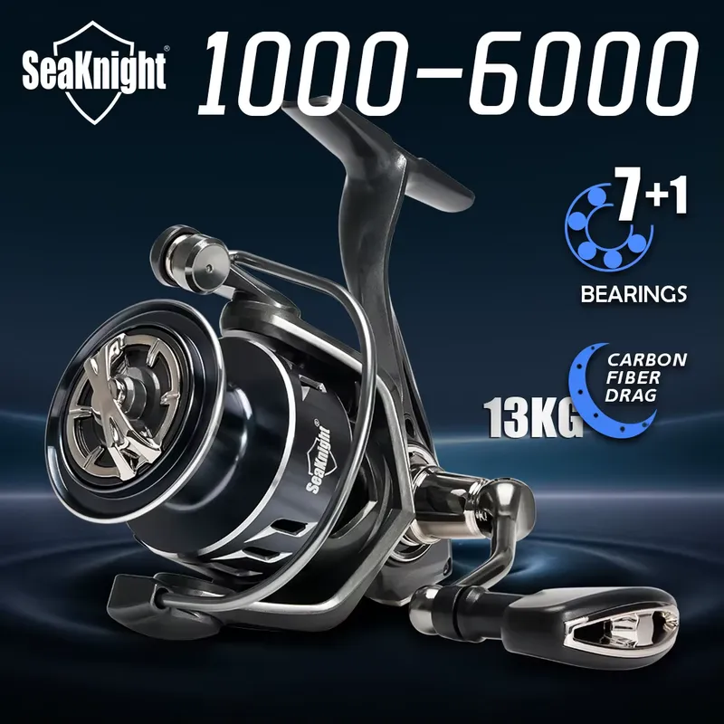 SeakNight Carretilha de Pesca 1000-6000 7+1BB Alumínio