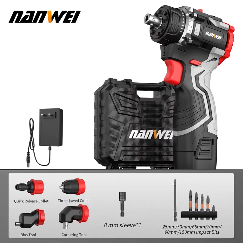 Nanwei Chave de Fenda 4 em 1 - Broca Sem Fio 16.8V