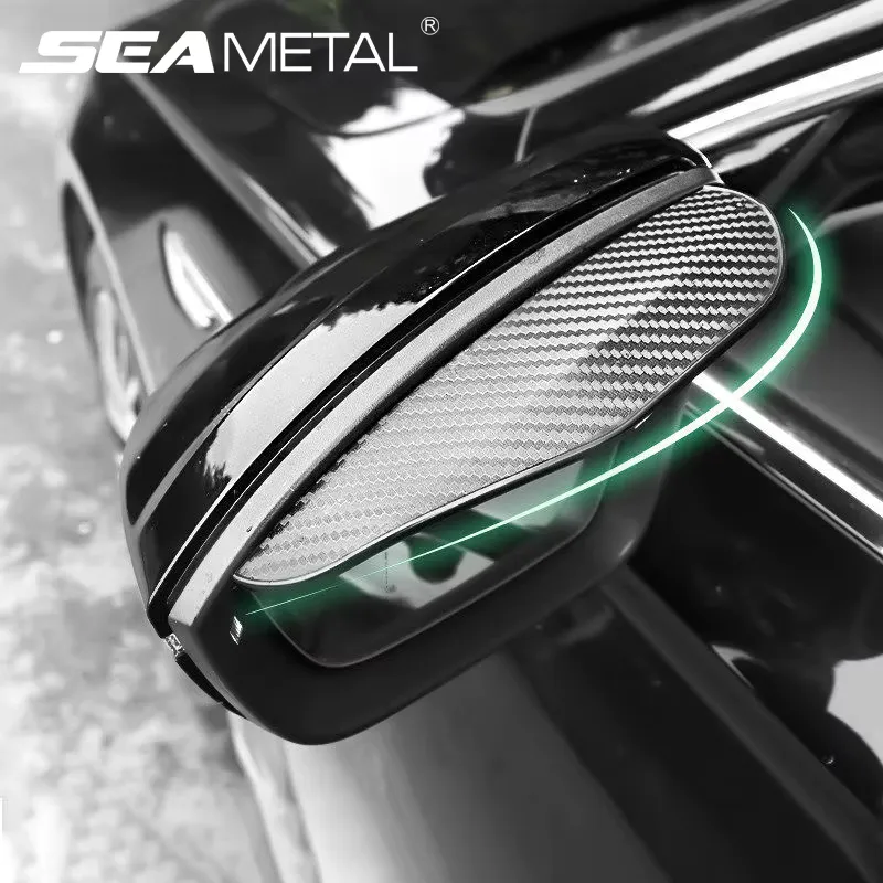 SEAMETAL Chuva Sobrancelha Espelho Retrovisor Carro