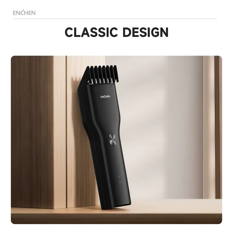 Enchen Boost-Cortador de cabelo elétrico profissional para homens, sem fio, rápido, carregamento tipo C, cerâmica, máquina de corte de cabelo, aparador para adultos