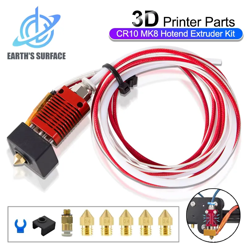 Creality Hotend Kit Metal para Ender 3 – Peça de Impressora 3D