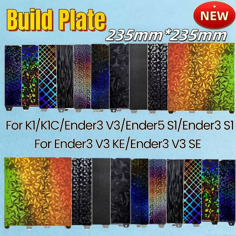 Creality Placa Dupla Face 235x235mm para K1, K1C, Ender 3