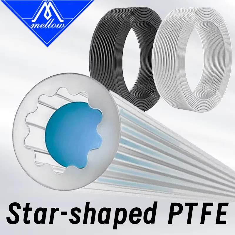 Creality Tubo PTFE 4mm Mellow – Fluxo Ultra‑Suave para 3D