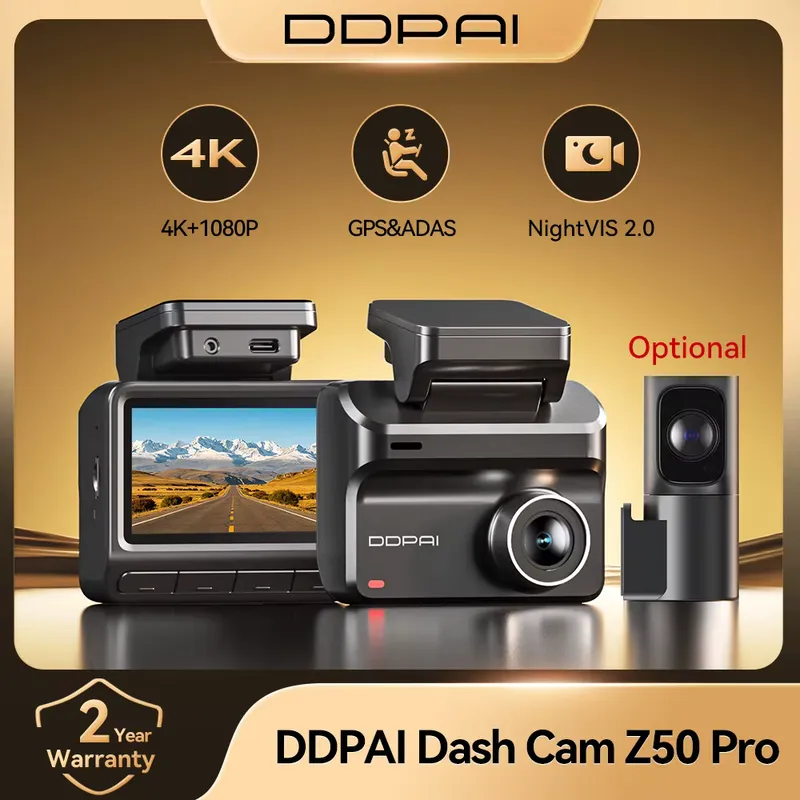 DDPAI Câmera Veicular Z50 Pro 4K UHD com Tela IPS 3'' e GPS