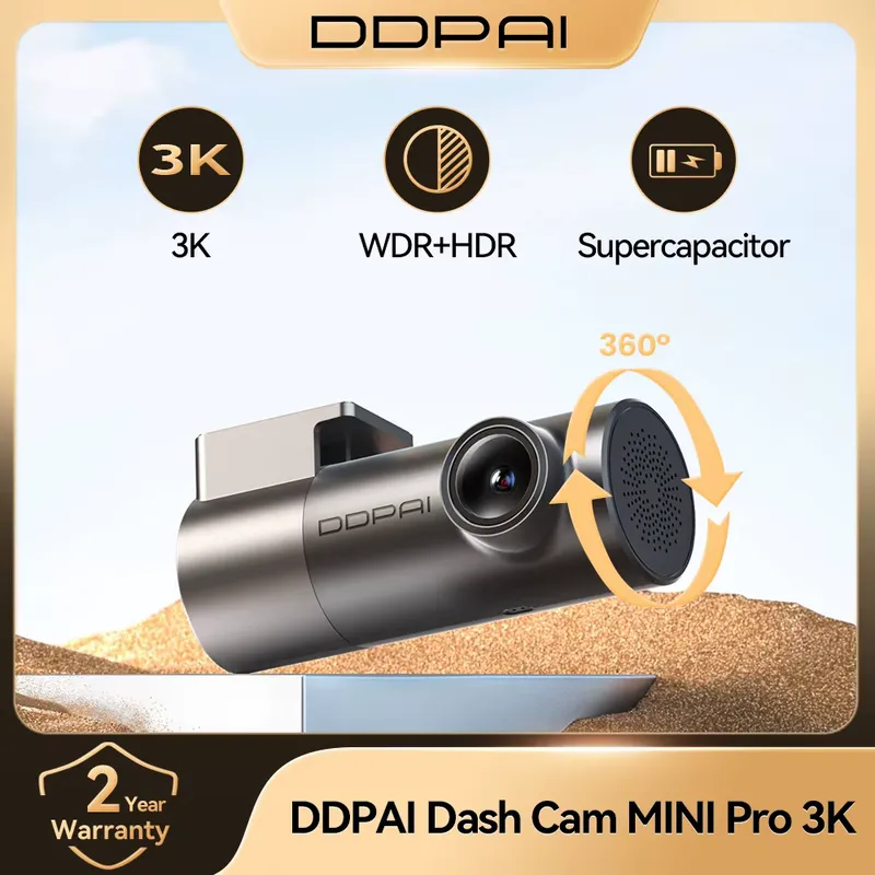 ddpai Mini Pro 3K HDR - Câmera Veicular WiFi 1620p