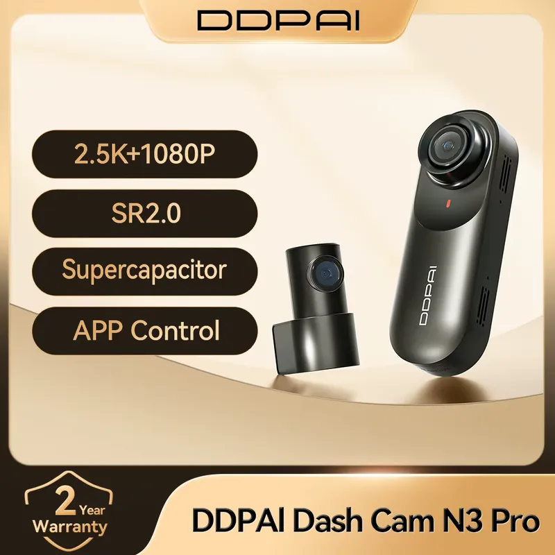 ddpai Mola N3 Pro Dash Camera 2.5K com Wi‑Fi e Smart Connect