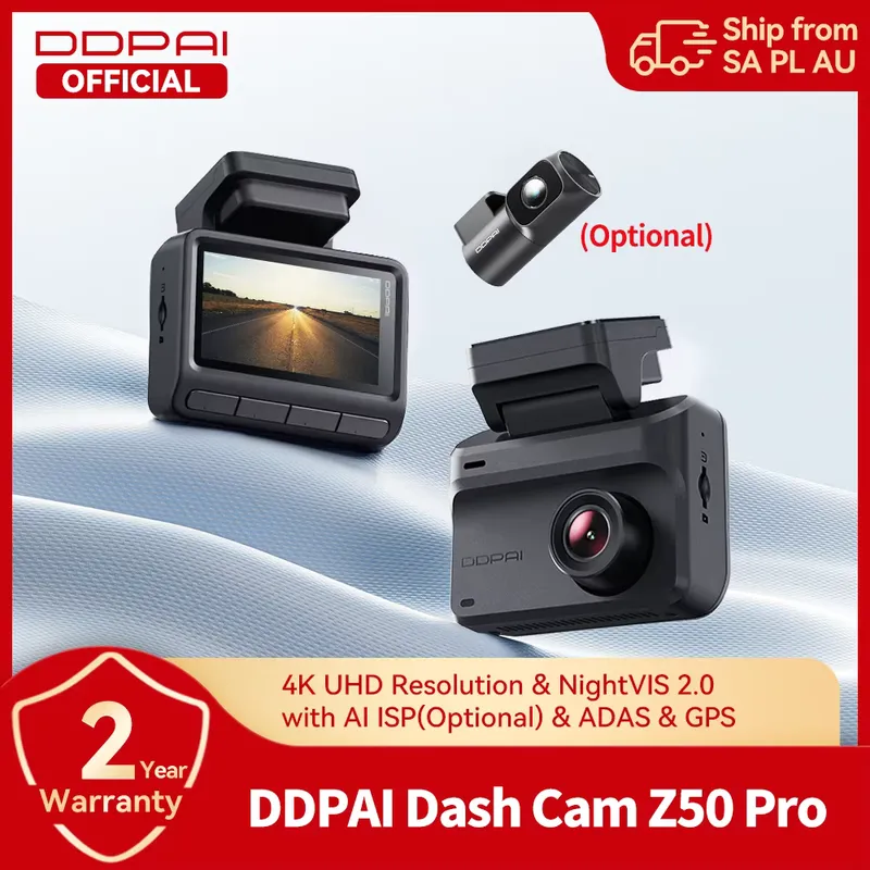 DDPAI Z50 Pro 4K - Câmera Automotiva com Visão Noturna