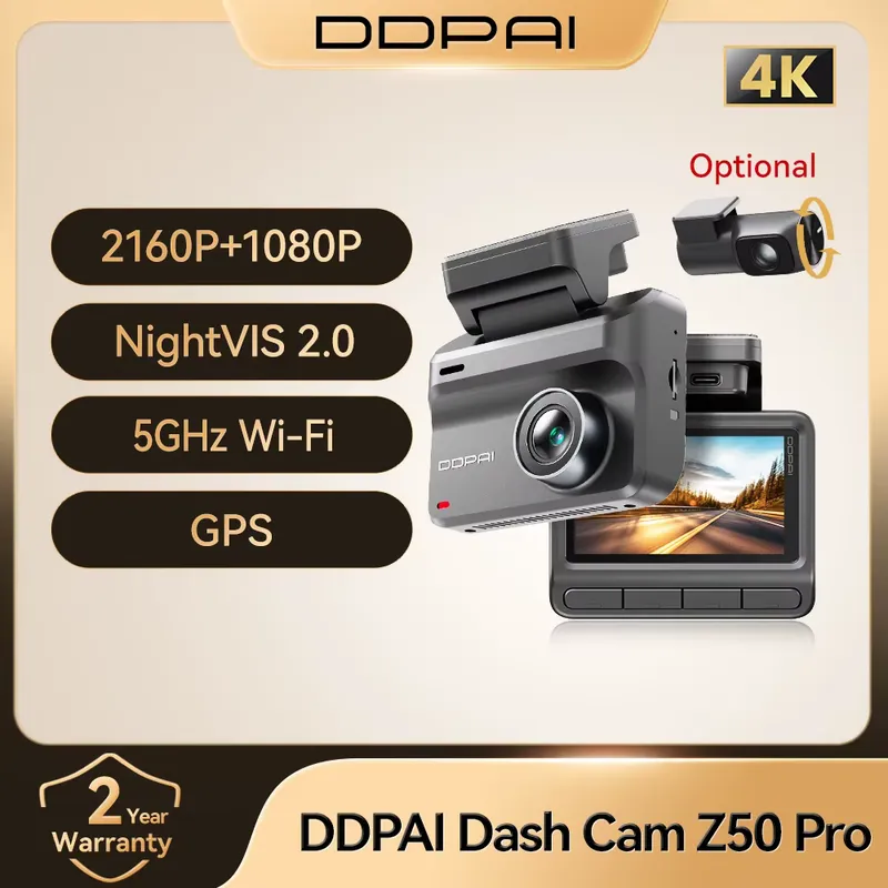 ddpai Z50 Pro 4K - Câmera Veicular com GPS e ADAS