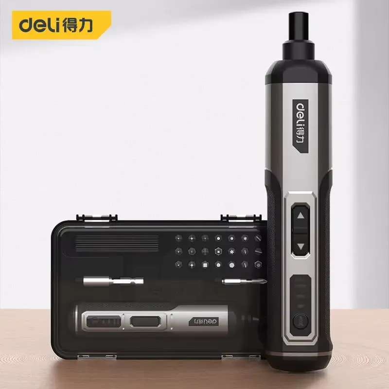 Deli Chave de Fenda Elétrica Sem Fio 4V