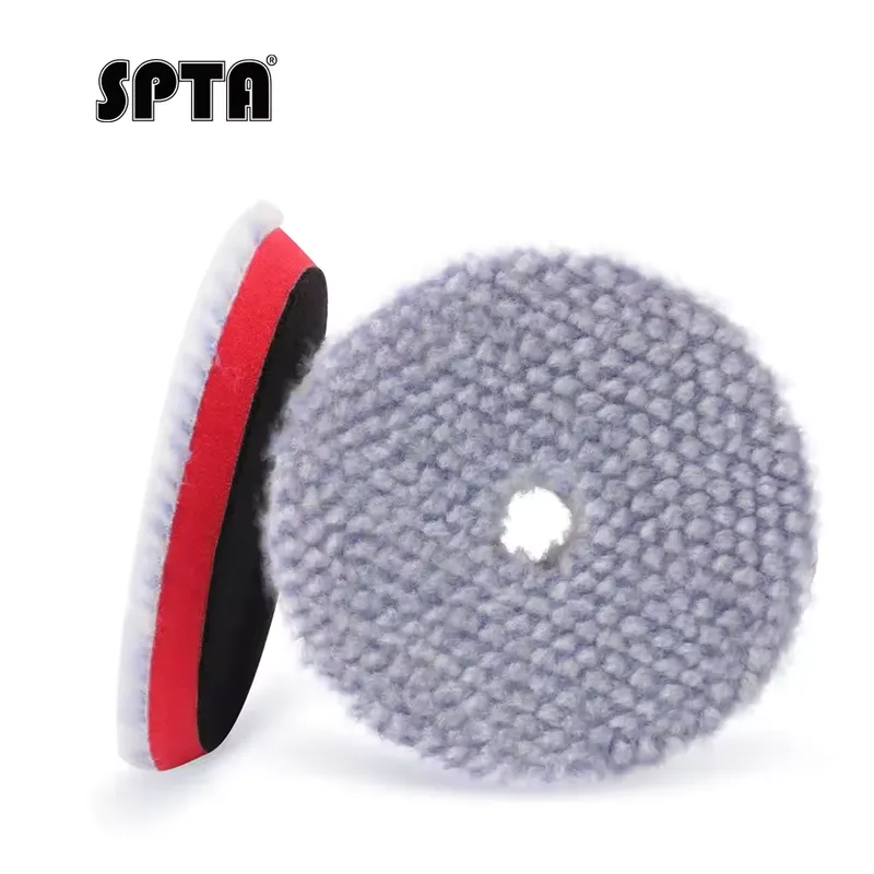 SPTA Disco Polimento Lã Azul Corte Médio 76mm 125mm 150mm
