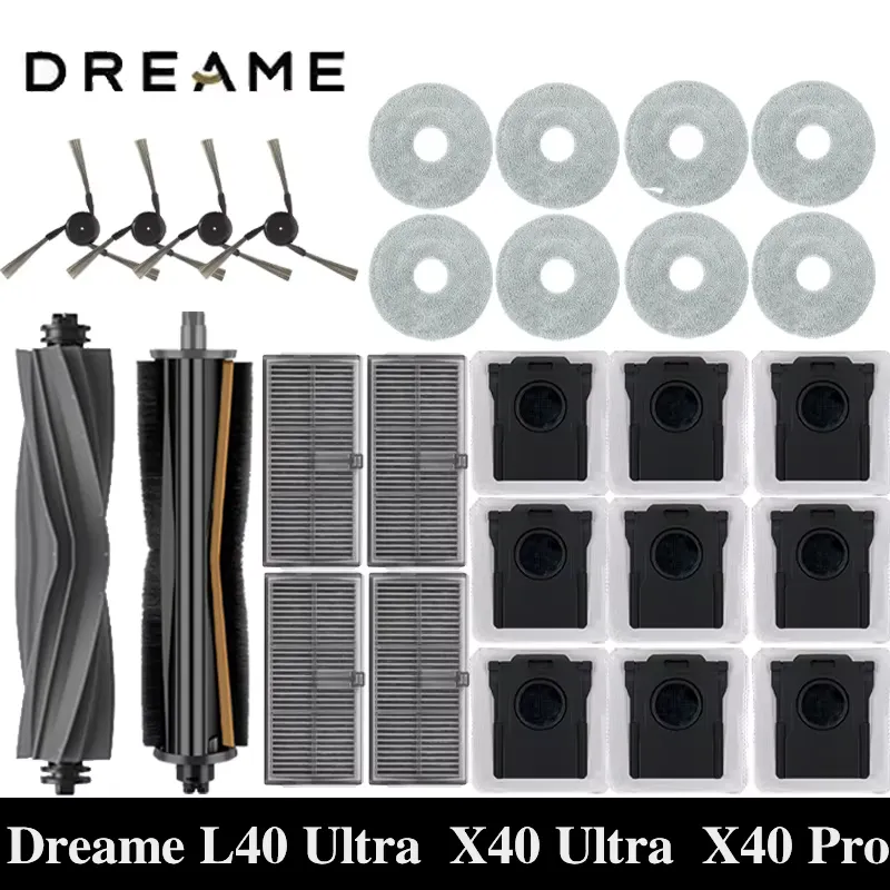 Dreame: Acessórios para Robô Aspirador L40 Ultra e X40 Ultra