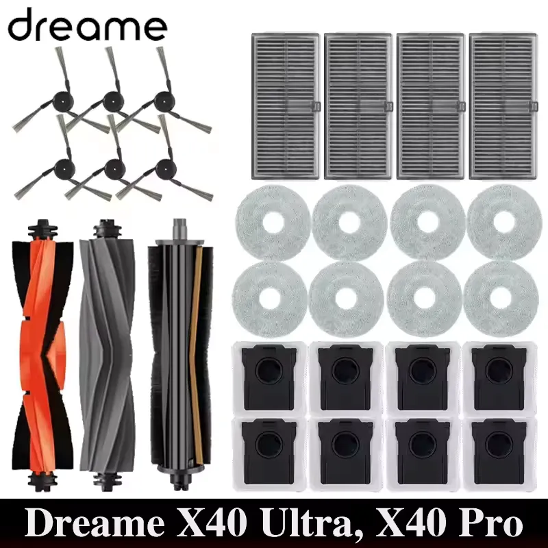 Dreame L40 Ultra / X40 Ultra – Kit Acessórios Completo