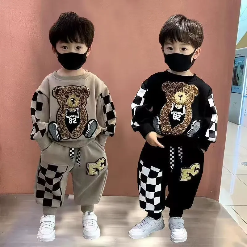 Eachine Conjunto Infantil de Moletom com Calça – Primavera