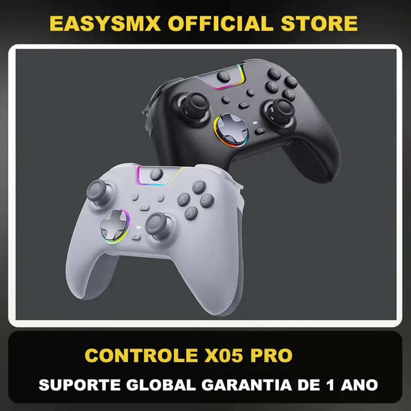 EasySMX Controle Bluetooth X05 Pro PC Celular Switch TV Steam