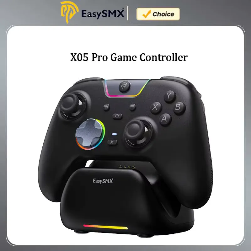 EasySMX Controle de Jogo Sem Fio X05 Pro com Base de Carregamento