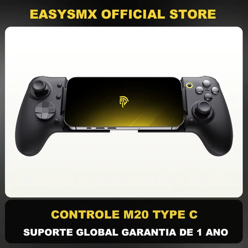 EasySMX Controle Móvel M20 Tipo C para Android e iPhone 15