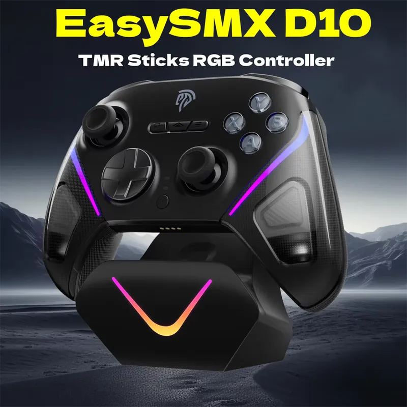 EasySMX Controle Sem Fio TMR Stick D10 – PC, Switch, Mobile e TV