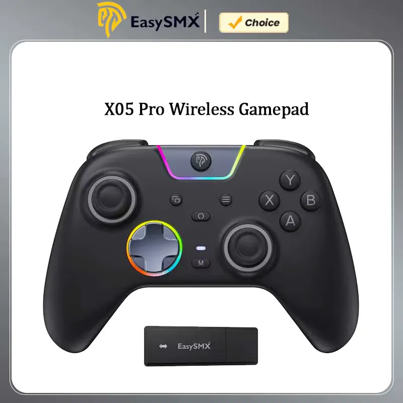 EasySMX Controle Sem Fio X05 Pro – Gamepad com Vibração Dupla