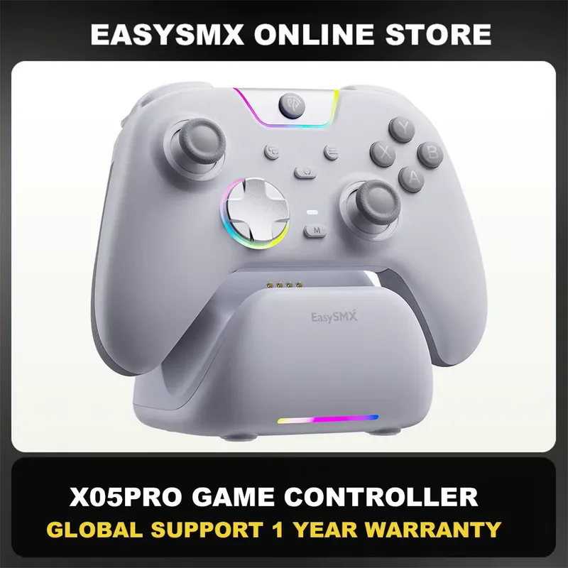 EasySMX Controle Sem Fio X05Pro com Dock – PC, Mobile e TV