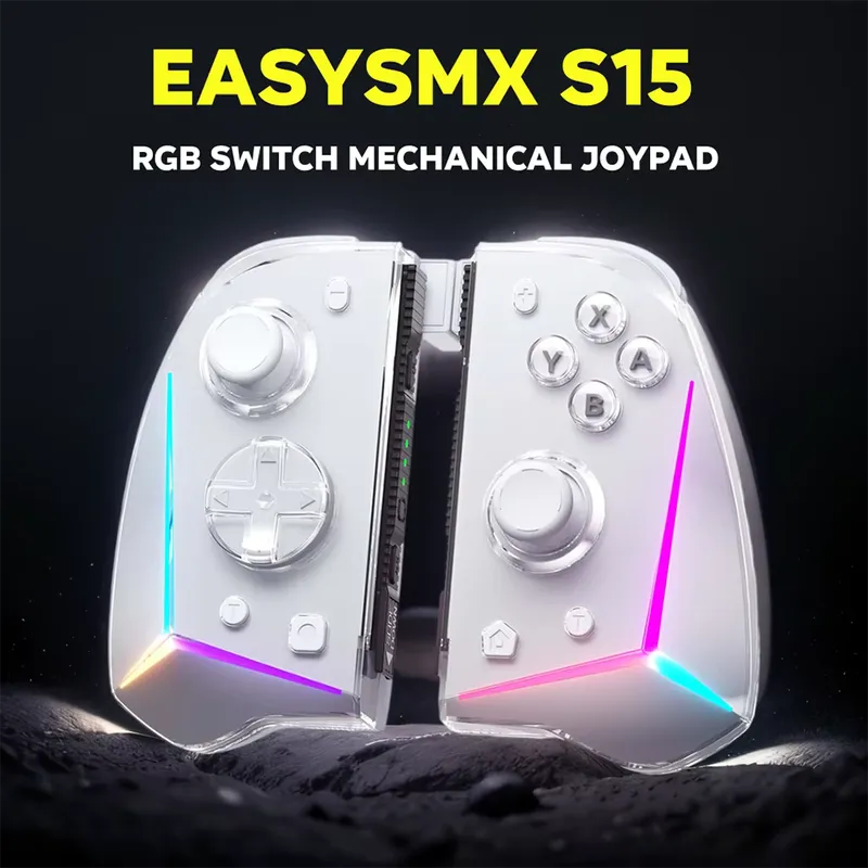 EasySMX Gamepad S15 RGB com Giroscópio, NFC Amiibo e Wake Up