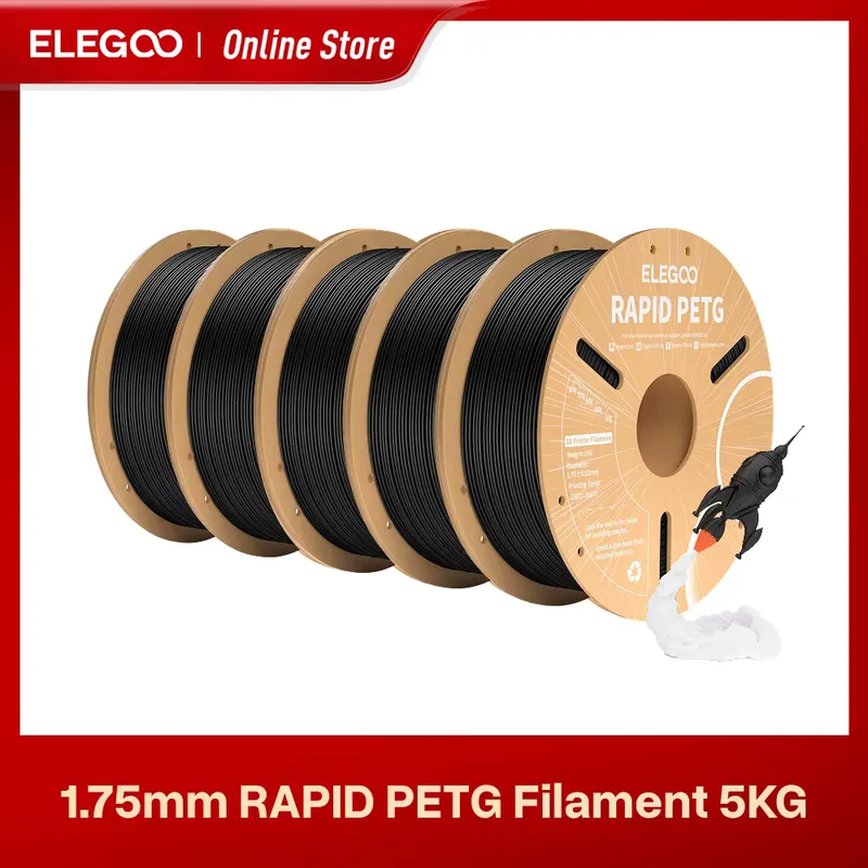 ELEGOO PETG Rápido 1.75mm - Filamento 3D Preciso