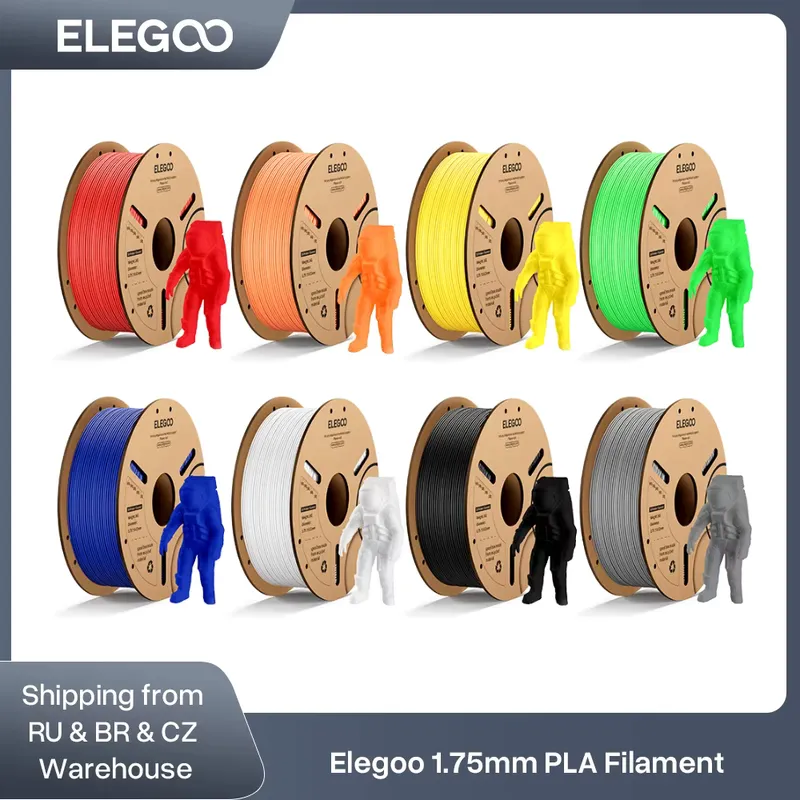 ELEGOO Filamento PLA 1,75mm 1kg – Compatível com Neptune 3 Pro