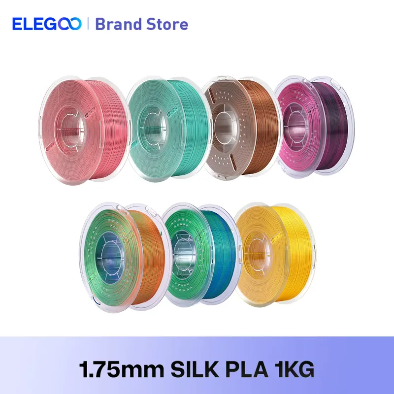 ELEGOO Filamento PLA Seda 1,75mm - 1kg/2kg/4kg
