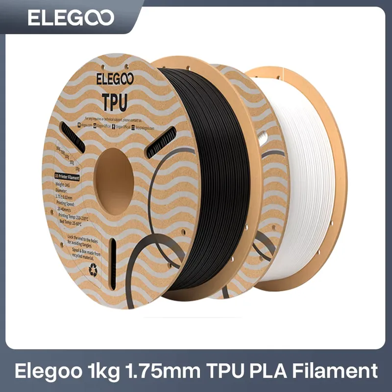 ELEGOO Filamento TPU 1.75mm 1kg – Flexível Shore 95A