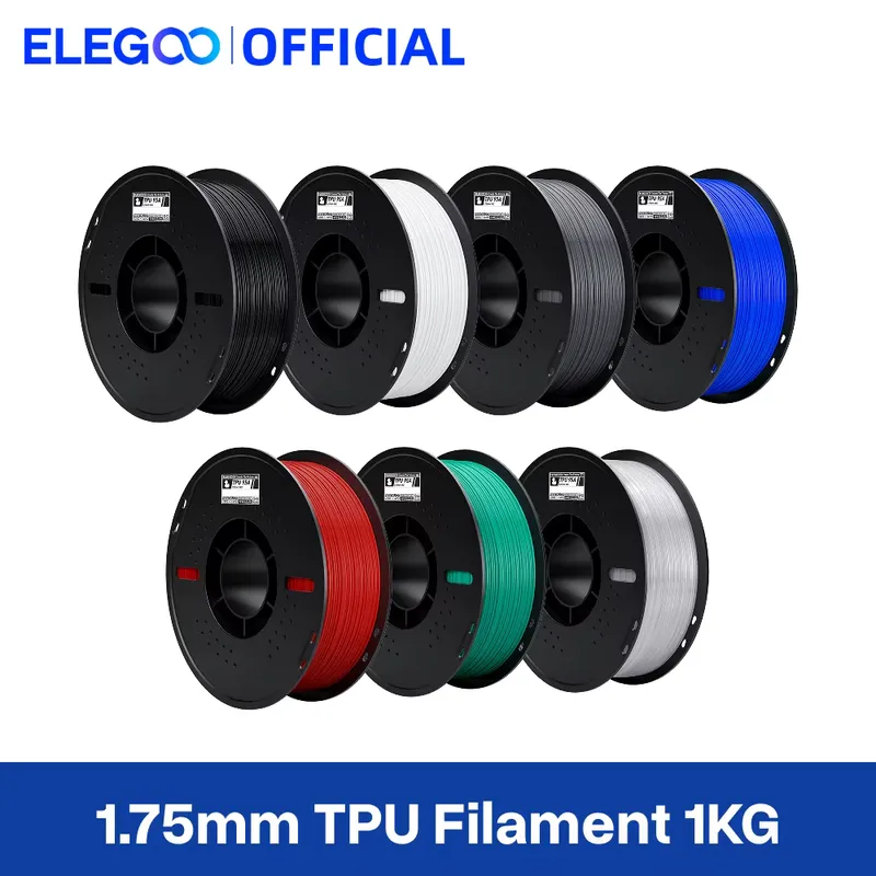 ELEGOO Filamento TPU 1.75mm 1kg - Dureza Shore 95A