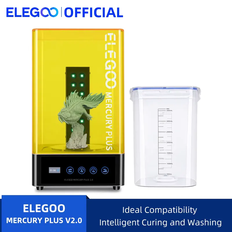 ELEGOO Mercury Plus V2.0 - Lavagem e Cura 2 em 1 para 3D