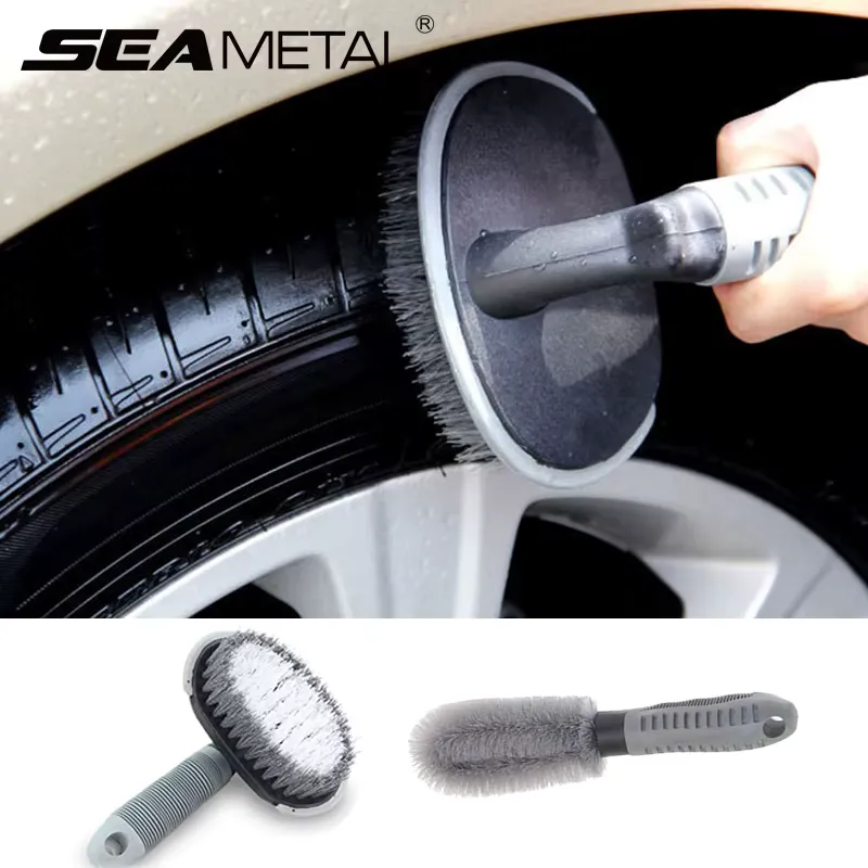 SEAMETAL Escova de Roda para Carro e Moto - Limpeza de Pneus