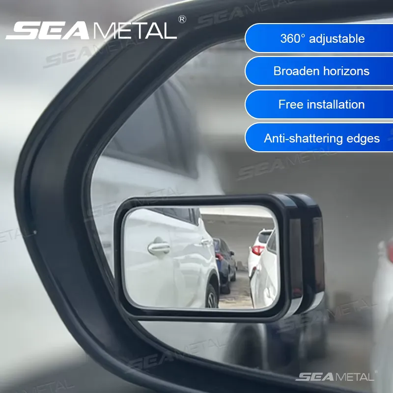 SEAMETAL Espelho Retrovisor Grande Angular 360° para Carro