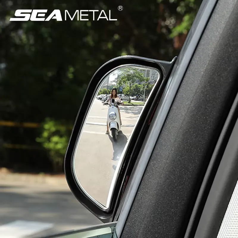 SEAMETAL Espelho Retrovisor Grande Angular para Carro