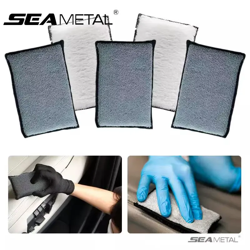 SEAMETAL Esponja Microfibra Dupla Face Limpeza Carro