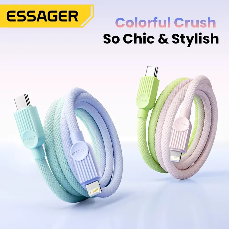 Essager Cabo USB-C para Lightning 29W – Carregamento Rápido