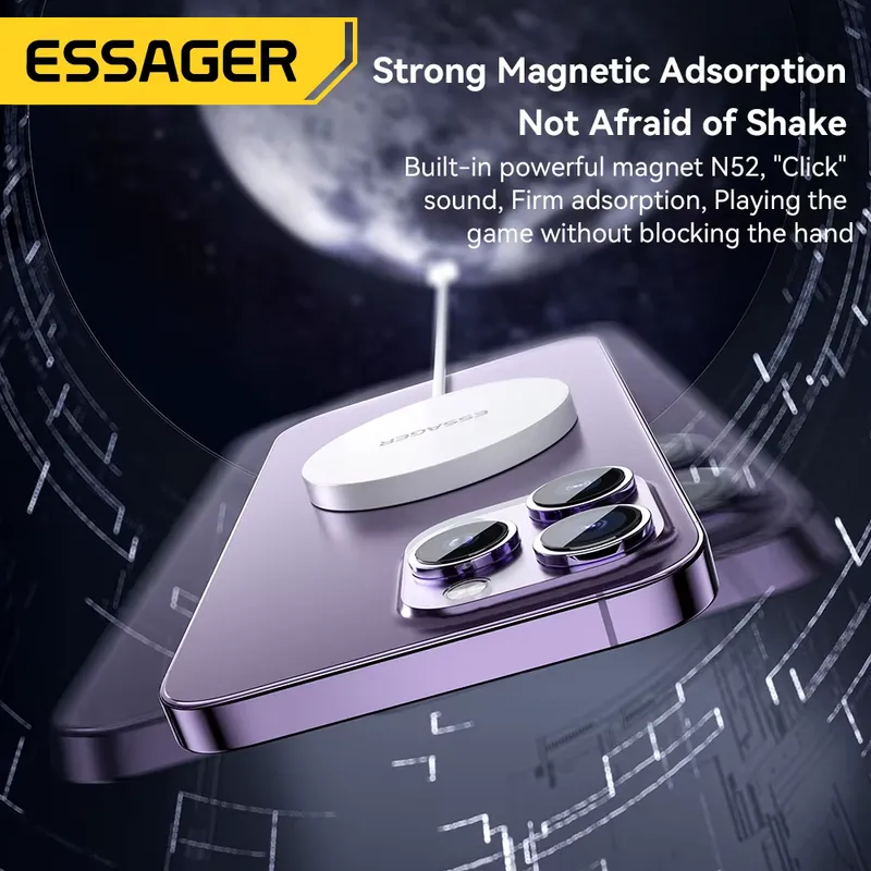 Essager Carregador Qi 15W - Sem Fio, Rápido, iPhone e Android