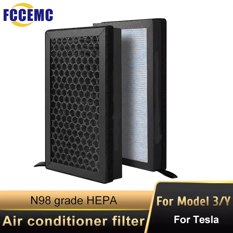 Fccemc Filtro de Ar HEPA N98 para Tesla Modelo 3 e Y