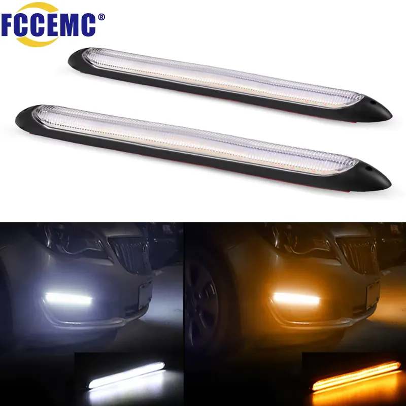 Fccemc Luz Diurna LED Sequencial 12V para Carro