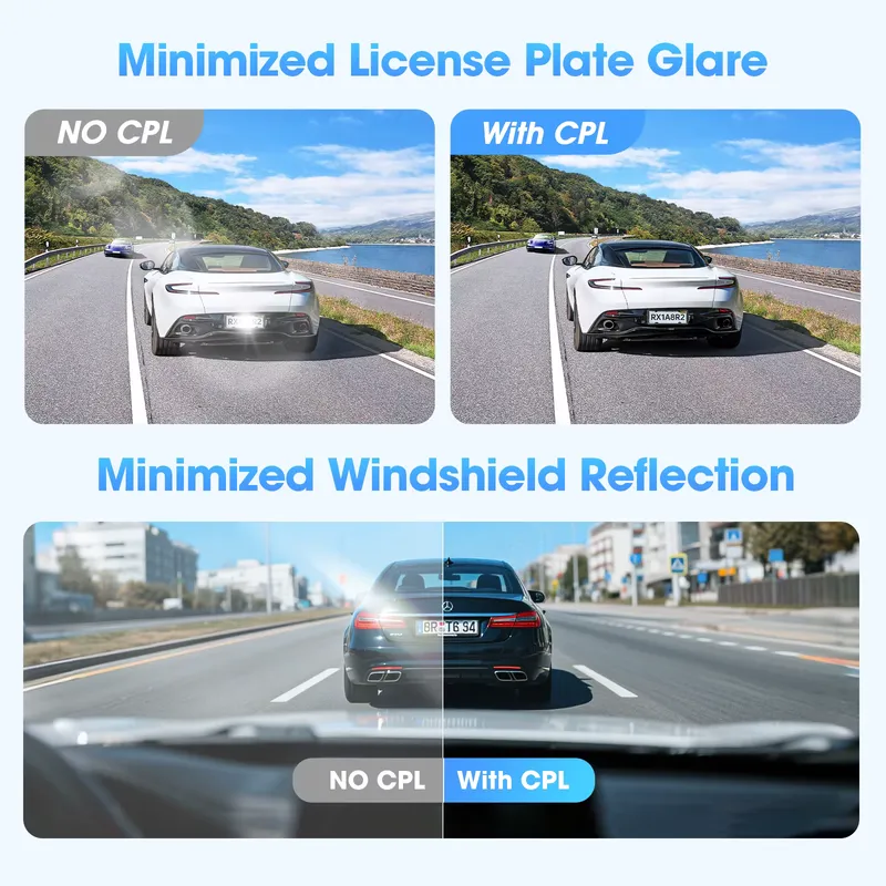 Filtro CPL DDPAI Original para Câmeras Z90, Z60, Z50Pro, N2, N5
