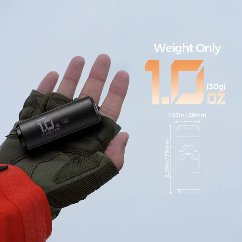 Flextail Zero Pump – Bomba de ar portátil 30g com bateria