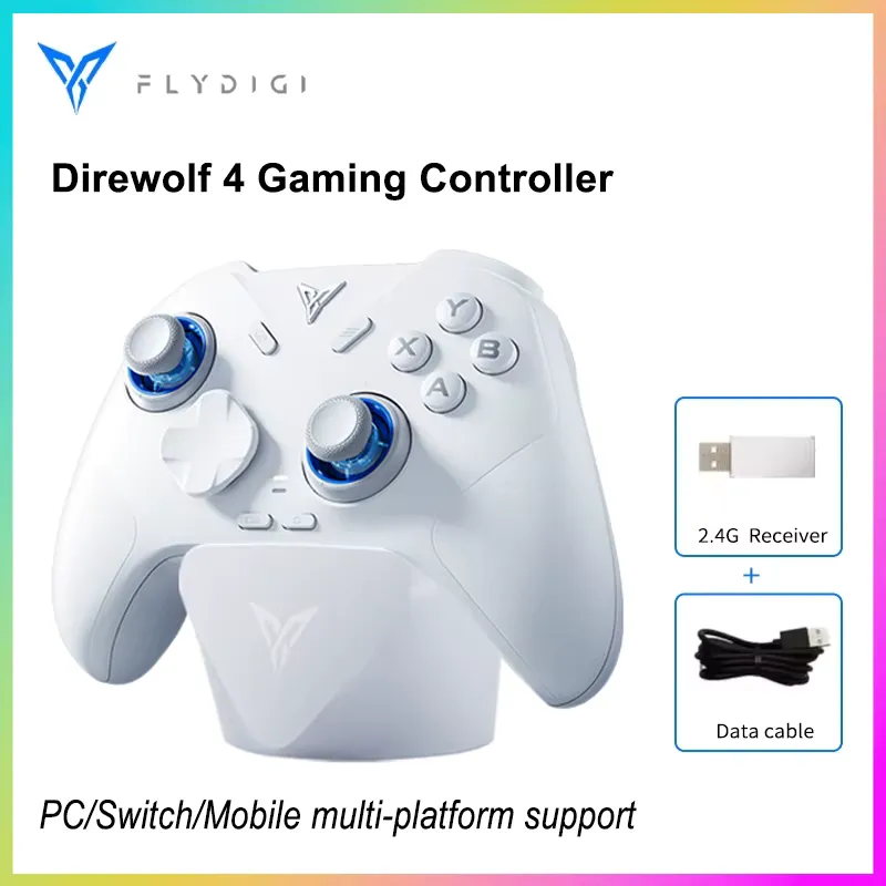 FLYDIGI Controle Sem Fio Direwolf 4 Gamepad Joysticks Ajustáveis