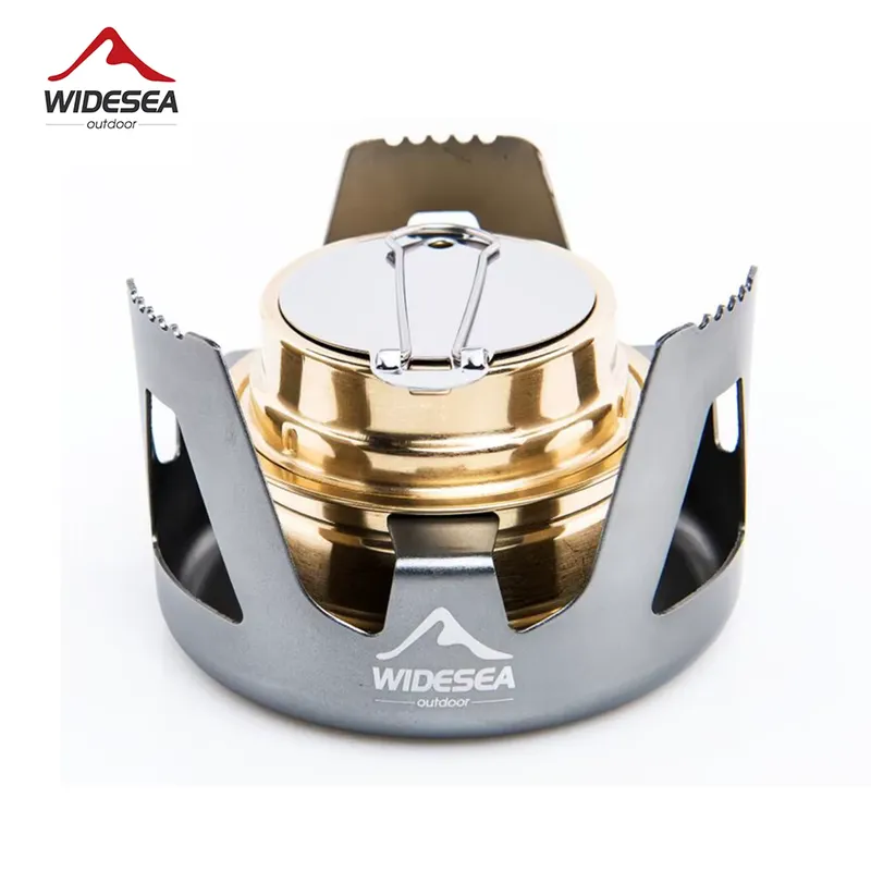 Widesea Fogão Camping Portátil Álcool Ultra-Leve