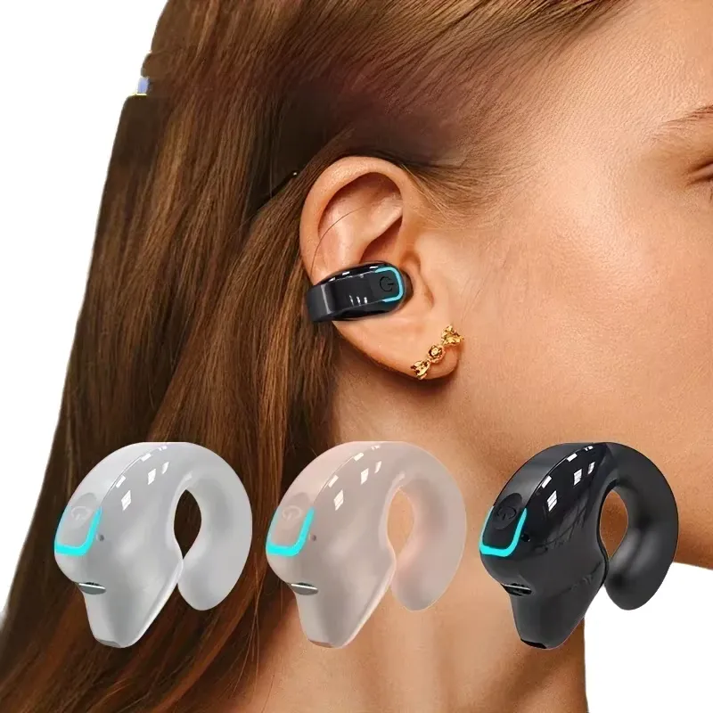 Fone Sem Fio Bluetooth com Clip – Condução Óssea TWS